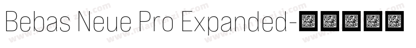 Bebas Neue Pro Expanded字体转换